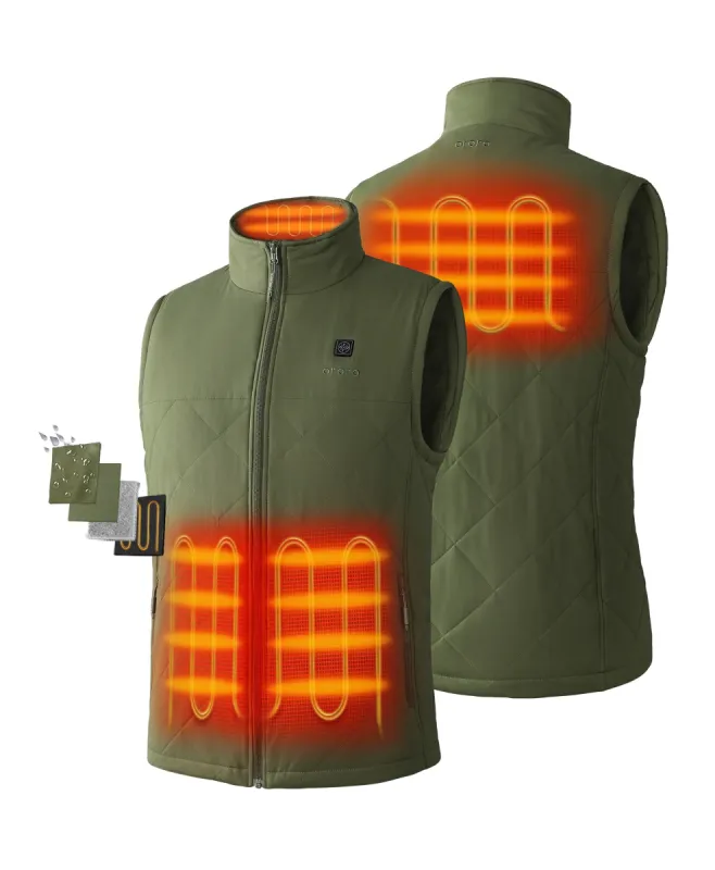 (Open-box) Men's Heated Quilted Vest - New Colors (Battery Set Not Included) sold by Ororo