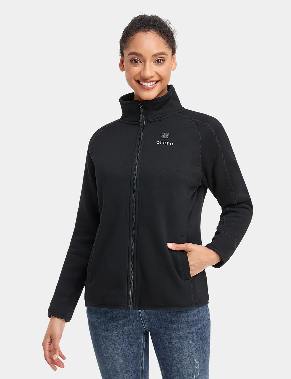 (Open-box) Women's Heated Fleece Jacket (Battery Set Not Included) sold by Ororo product image thumbnail 2