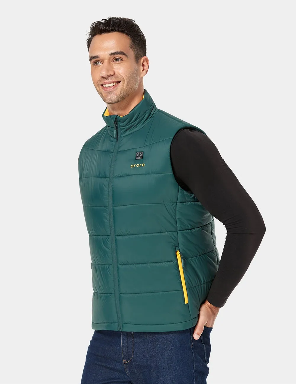 (Open-box) Men's Classic Heated Vest - Green with B19G Battery sold by Ororo product image thumbnail 3