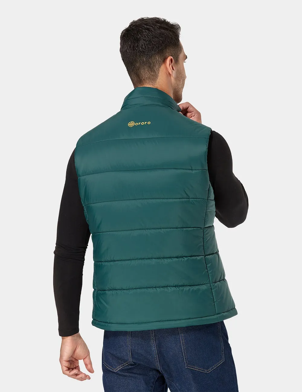 (Open-box) Men's Classic Heated Vest - Green with B19G Battery sold by Ororo product image thumbnail 4