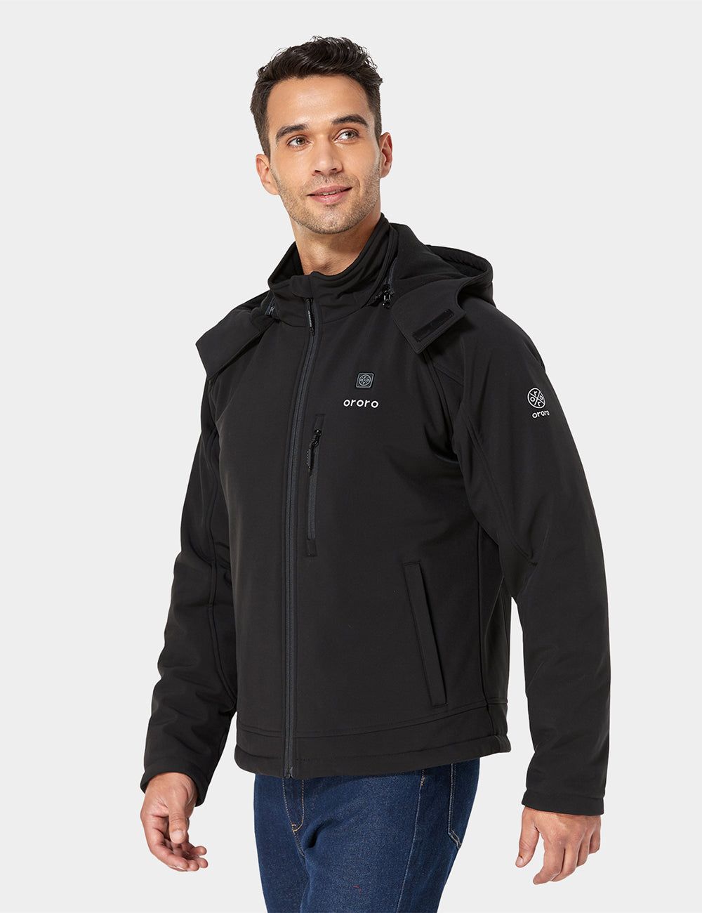 Men's Classic Heated Jacket - Black sold by Ororo product image thumbnail 3
