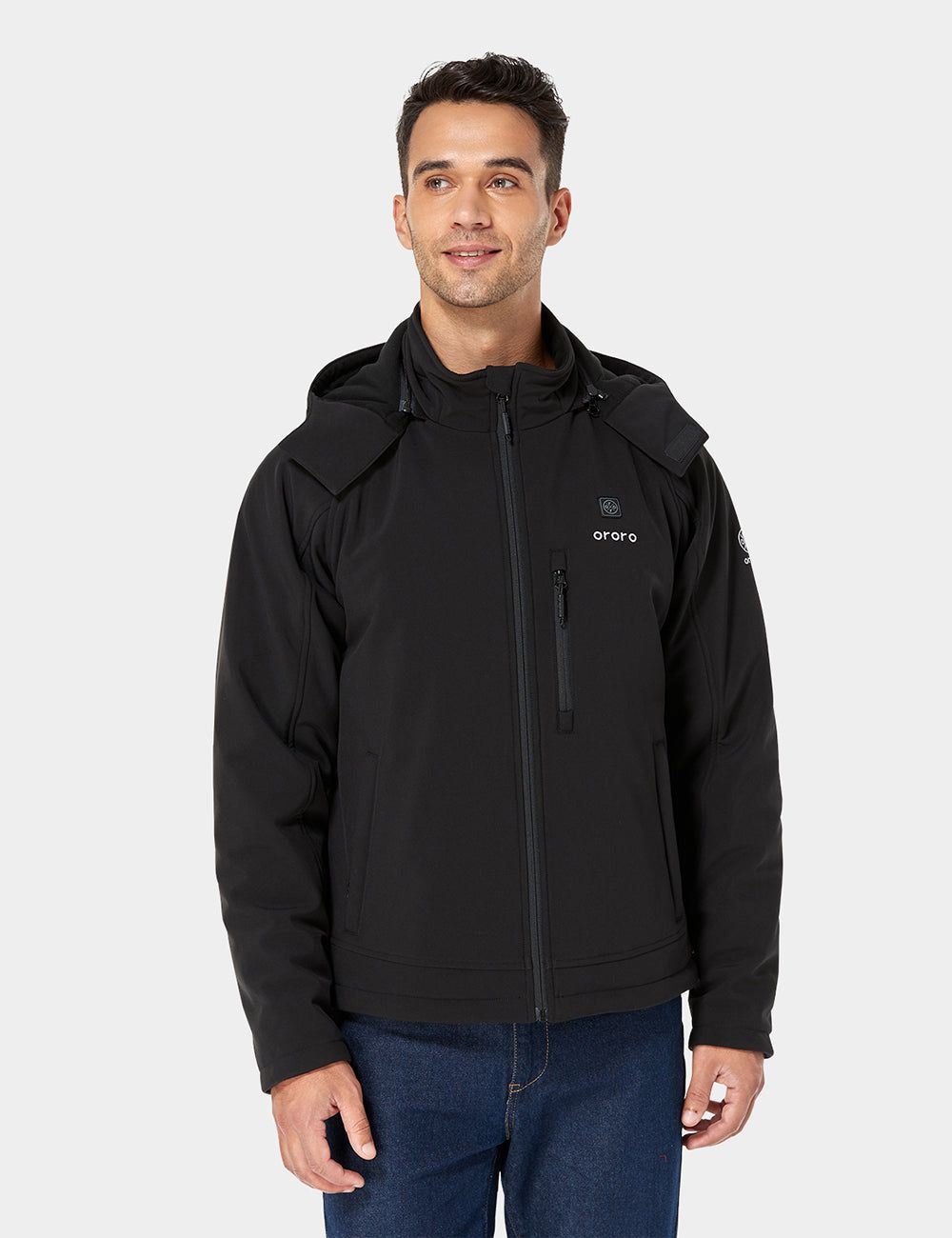 Men's Classic Heated Jacket - Black sold by Ororo