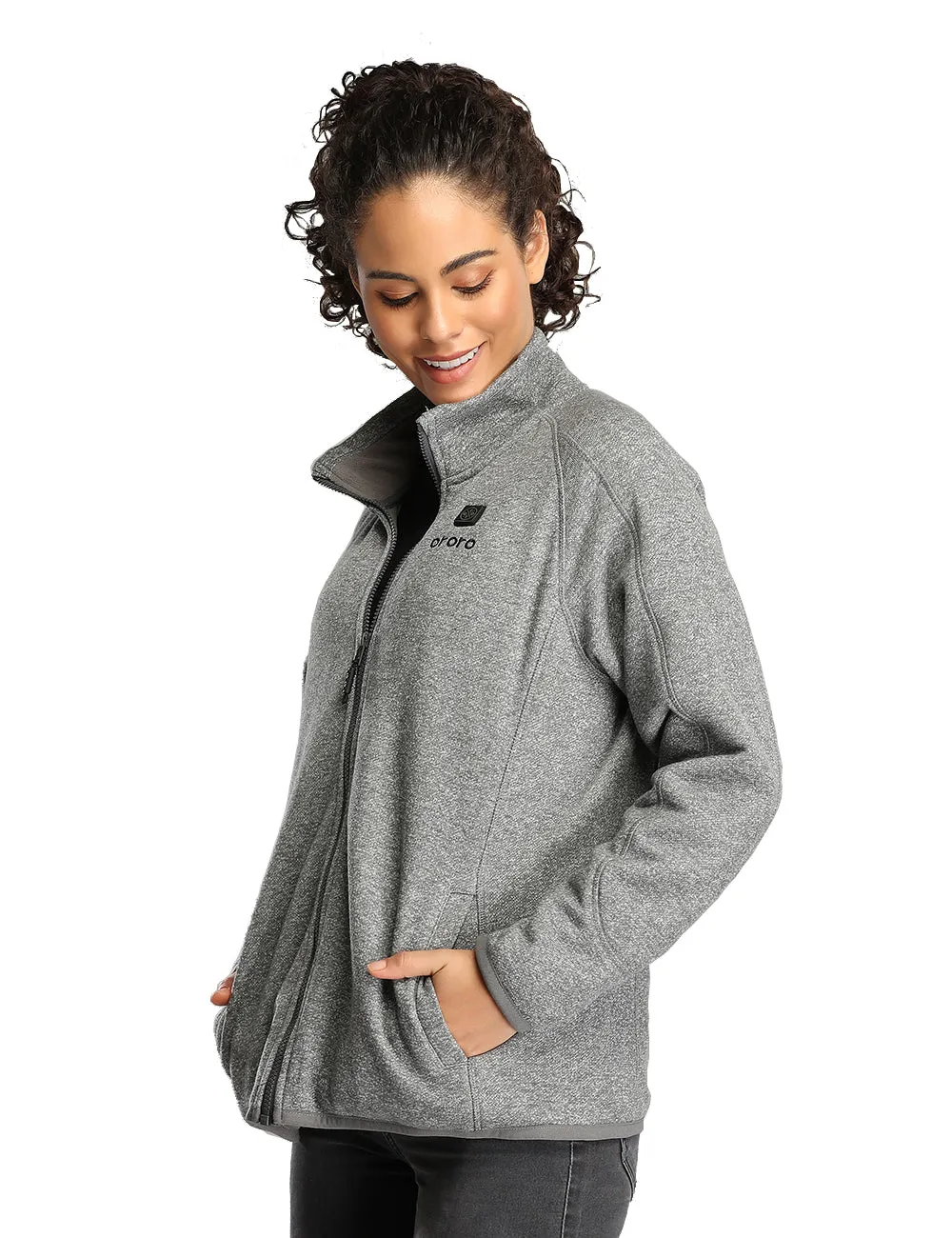 (Open-Box) Women's Heated Fleece Jacket with B19G Battery sold by Ororo product image thumbnail 3