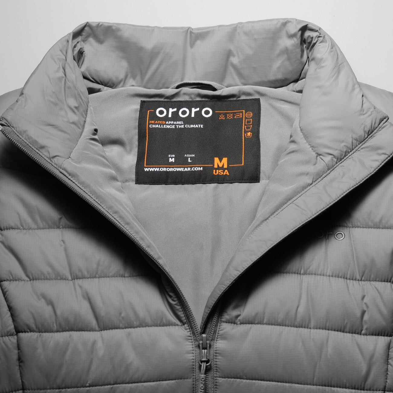 Final Sale - Women's Classic Heated Vest - Gray (with B19G Battery) sold by Ororo product image thumbnail 4