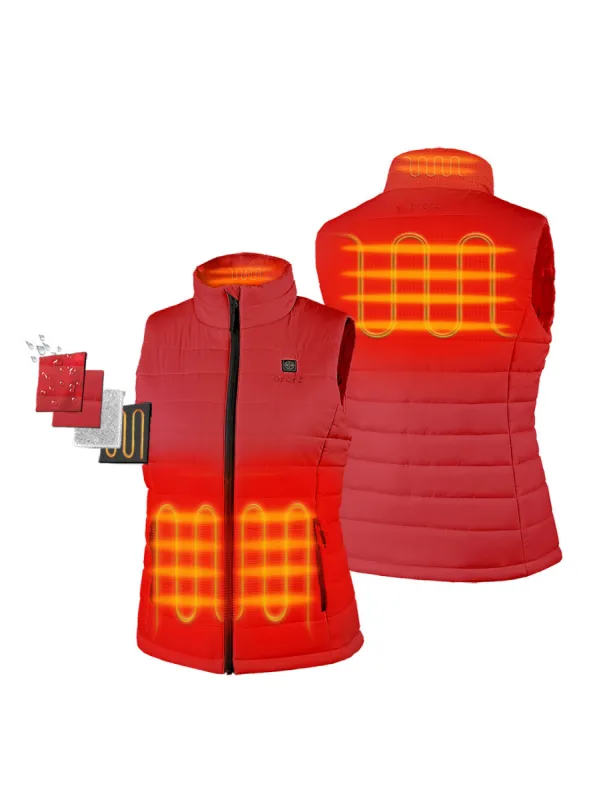 (Open-box) Women's Classic Heated Vest with B19G Battery - Red sold by Ororo