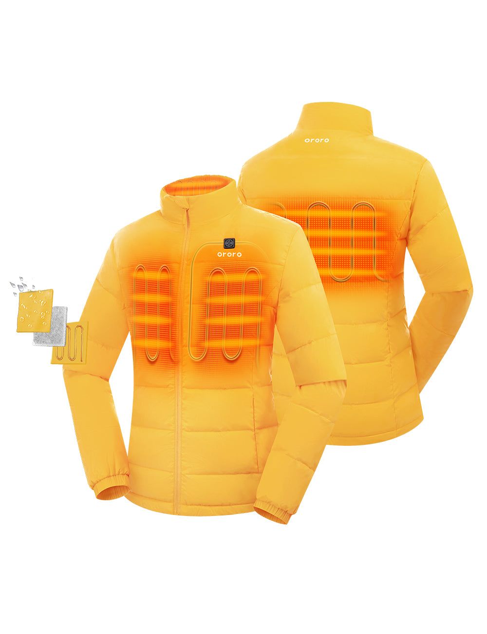 Women’s Heated Puffer Jacket sold by Ororo product image thumbnail 2