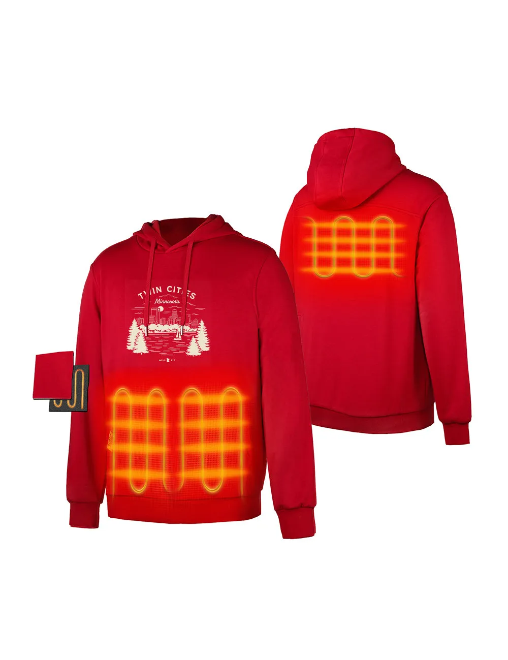 Final Sale - Heated Pullover Hoodie - Minnesota Limited Edition (Apparel Only) sold by Ororo product image thumbnail 2