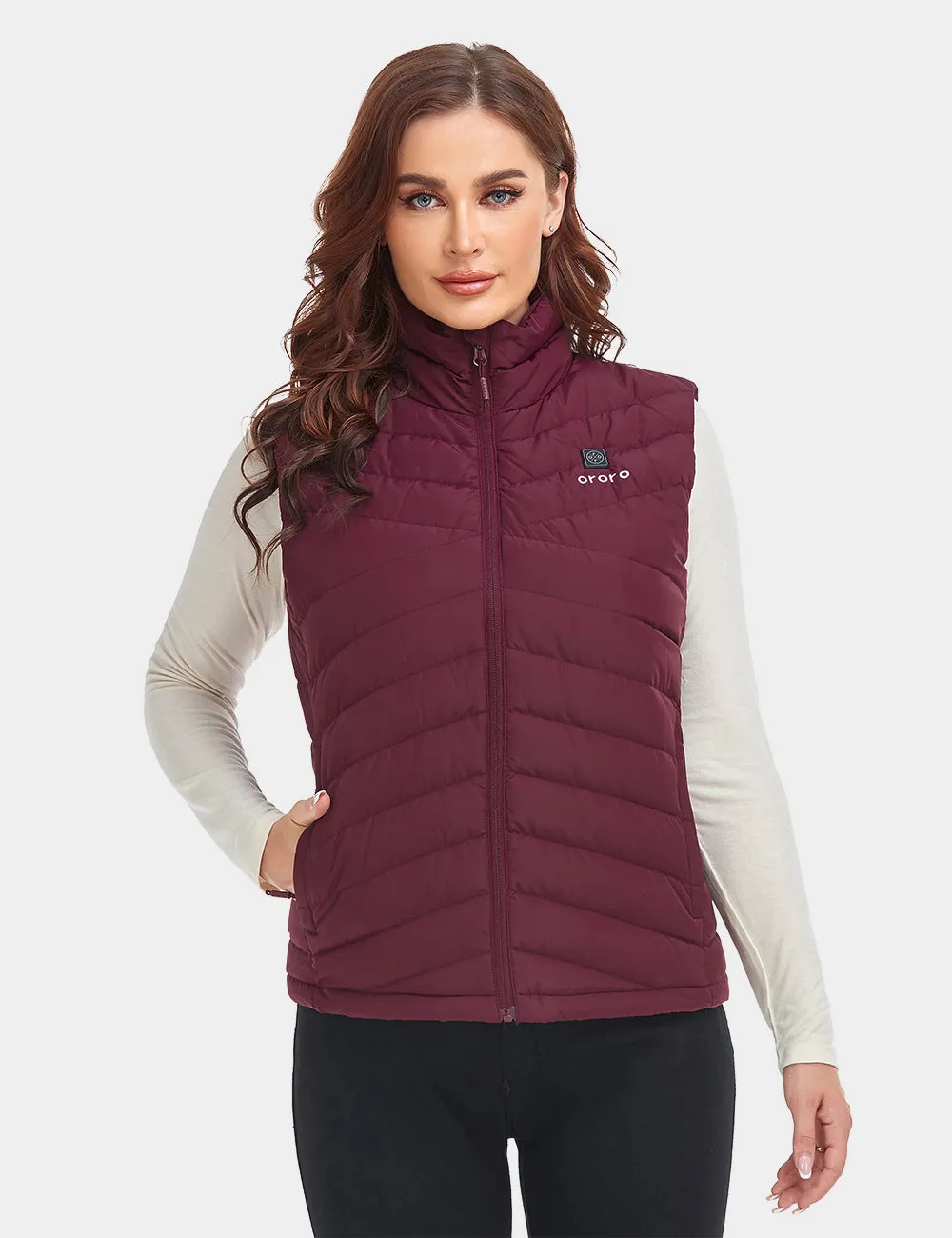 (Open-box) Women's Heated Lightweight Down Vest (Battery Set Not Included) sold by Ororo product image thumbnail 2