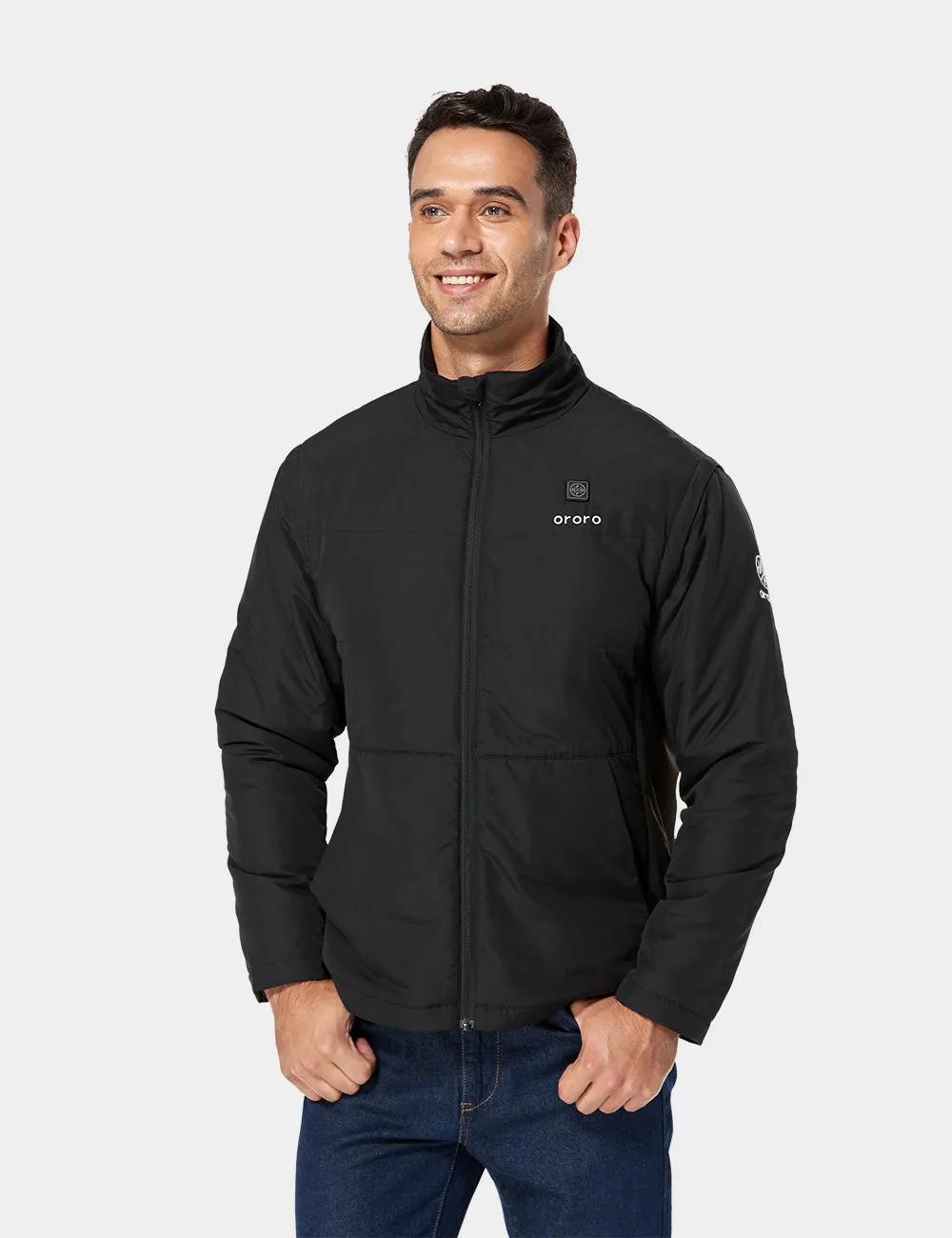 Men's Heated Golf Jacket (with Zip-Off Sleeves) sold by Ororo product image thumbnail 4