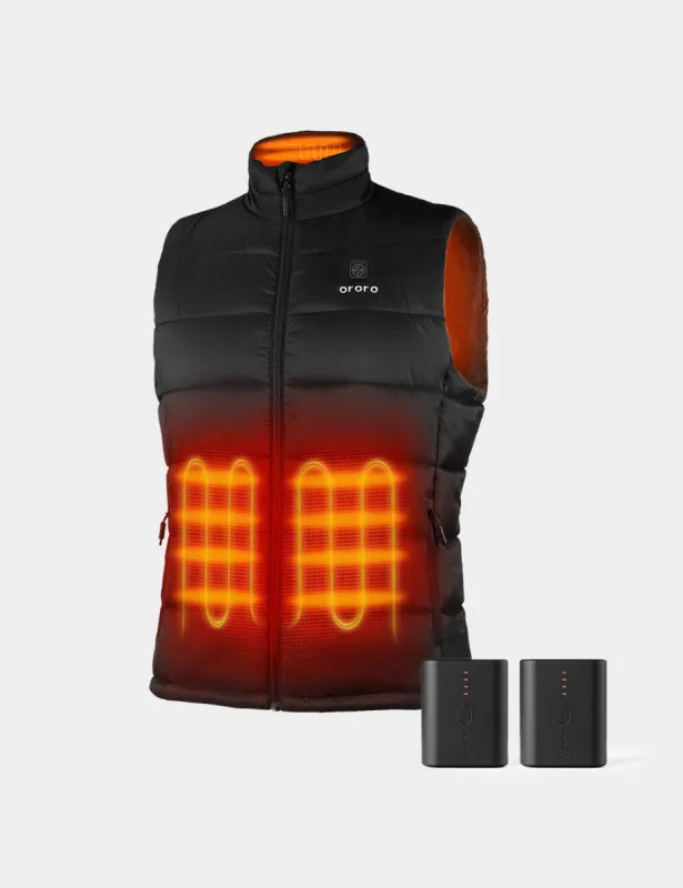 Bundle Deal - Men's Classic Heated Vest & Extra Mini 5K Battery sold by Ororo