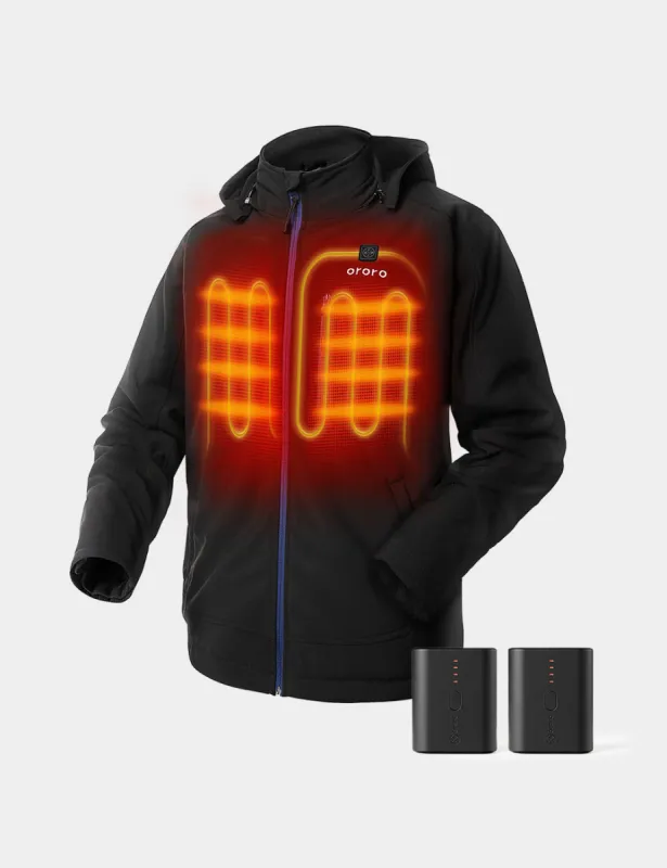 Bundle Deal - Men's Classic Heated Jacket & Extra Mini 5K Battery sold by Ororo