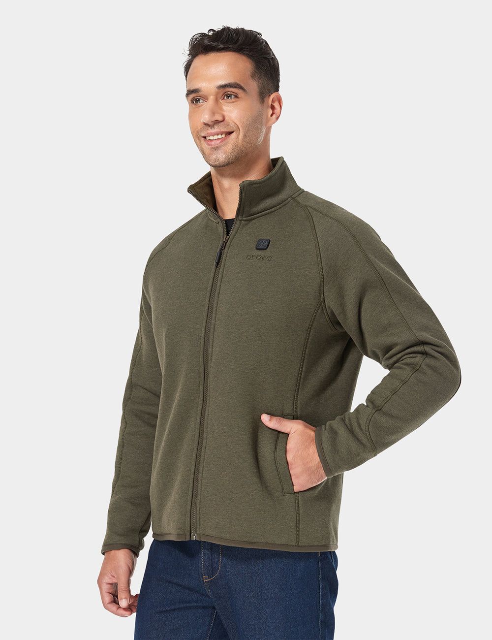 Final Sale - Men's Heated Fleece Jacket (with B19G Battery) sold by Ororo product image thumbnail 3