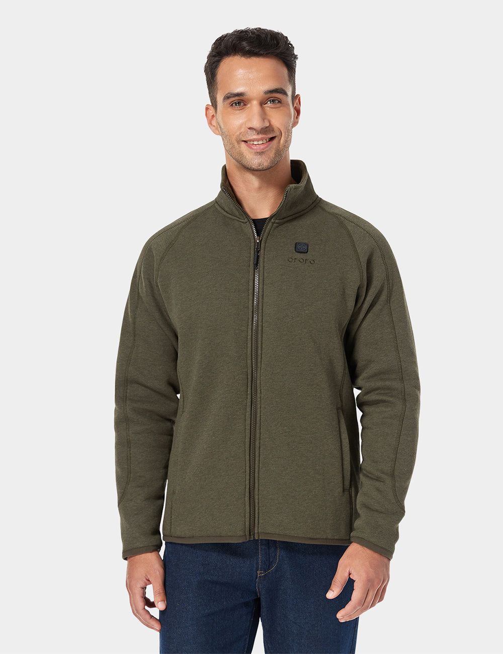 Final Sale - Men's Heated Fleece Jacket (with B19G Battery) sold by Ororo