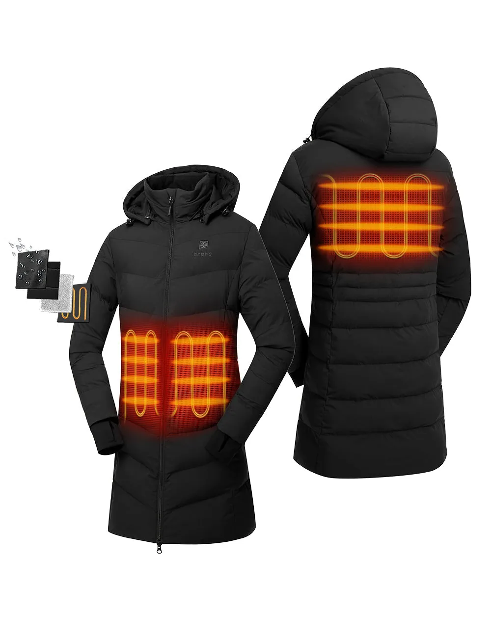 Women's Heated Puffer Parka Jacket (Apparel Only) sold by Ororo product image thumbnail 2