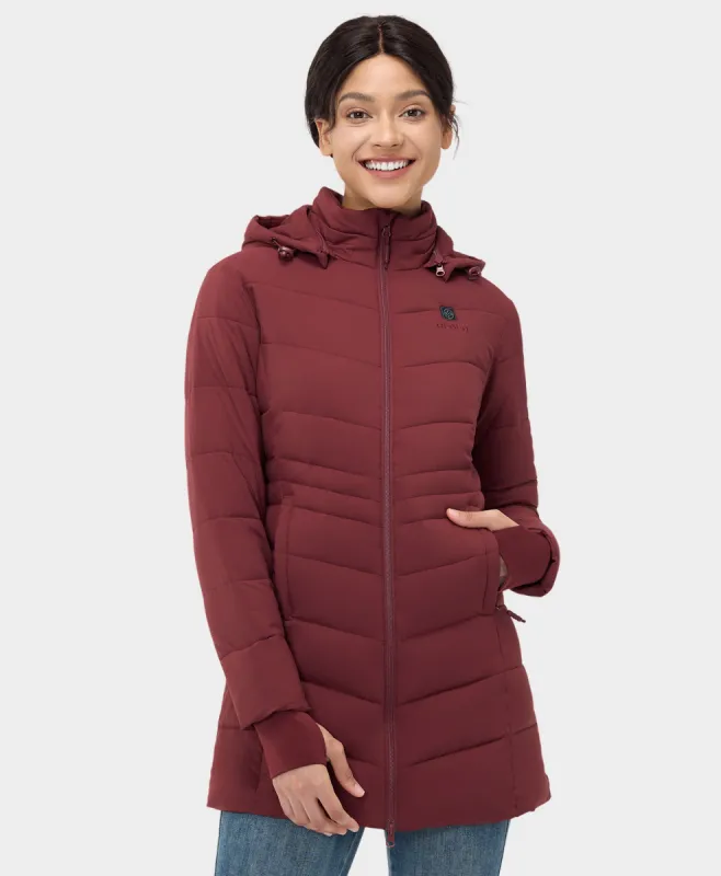 Women's Heated Puffer Parka Jacket - New Colors sold by Ororo