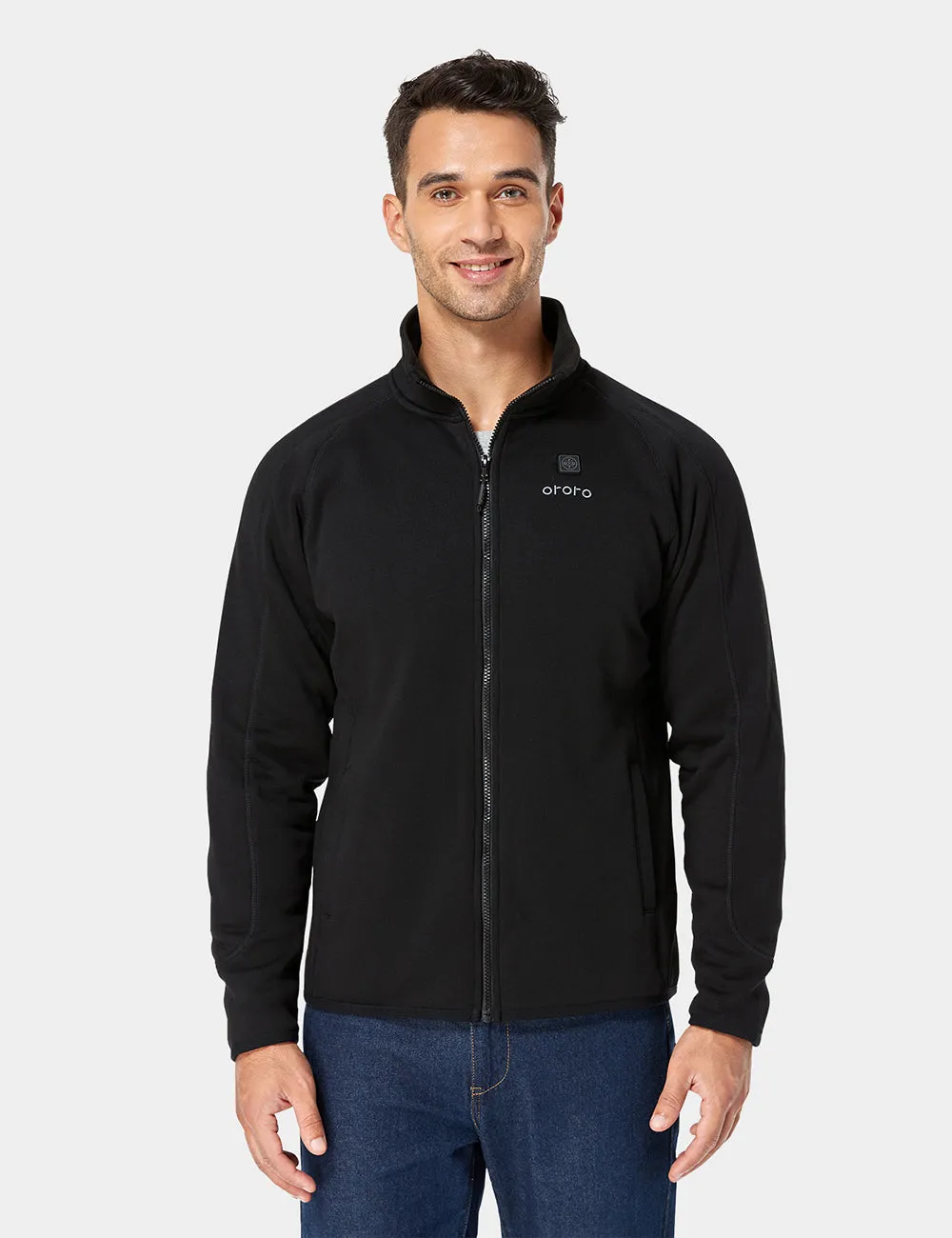 (Open-box) Men's Heated Fleece Jacket with B19G Battery - Black sold by Ororo product image thumbnail 3