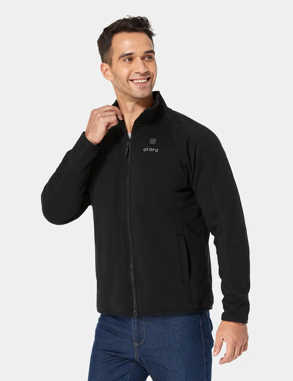 (Open-box) Men's Heated Fleece Jacket with B19G Battery - Black sold by Ororo product image thumbnail 2