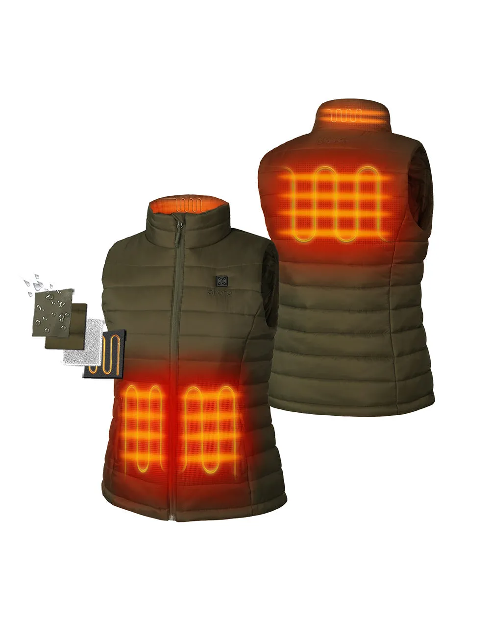 (Open-box) Women's Classic Heated Vest - New Colors (Battery Set Not Included) sold by Ororo