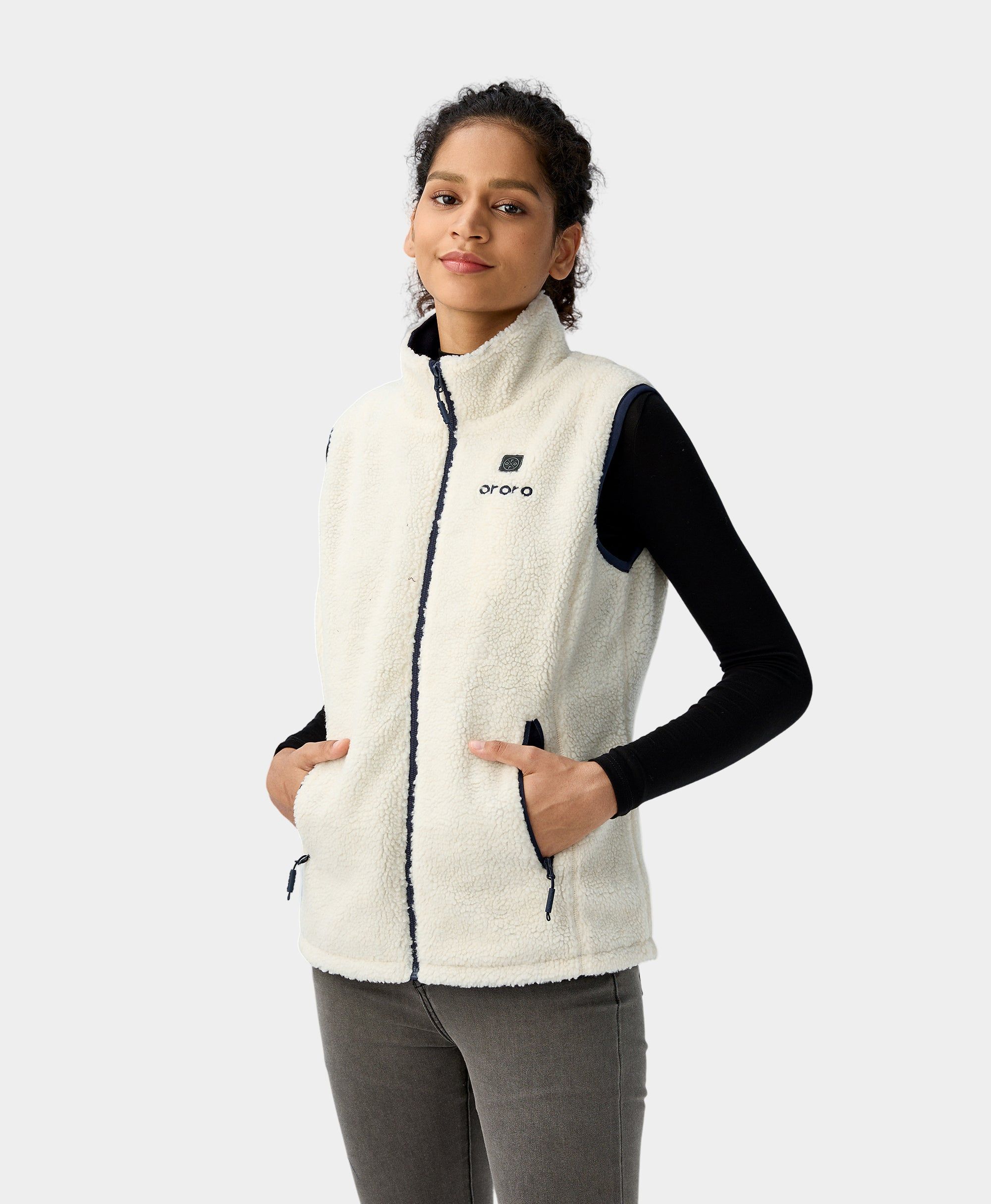 Women's Heated Recycled Fleece Vest sold by Ororo product image thumbnail 3