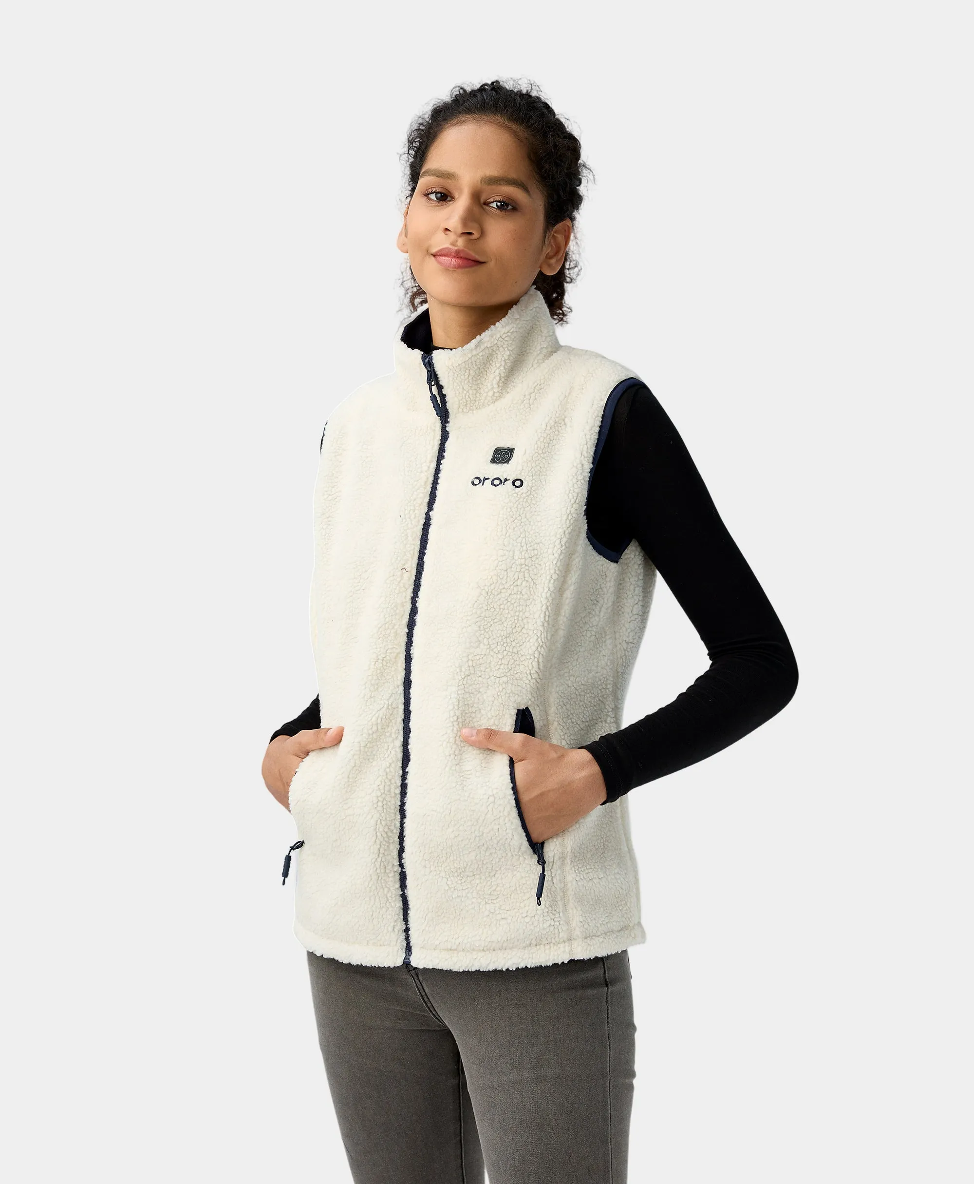 Women's Heated Recycled Fleece Vest sold by Ororo product image thumbnail 3