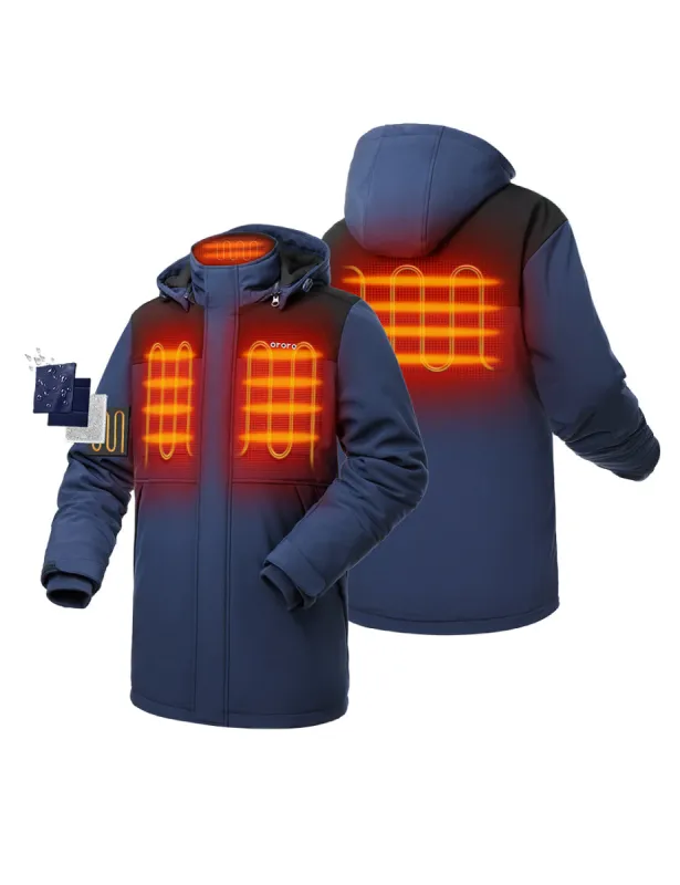 (Open-Box) Men's Heated Thermolite® Parka (4 Heating Zones) (Battery Set Not Included) sold by Ororo