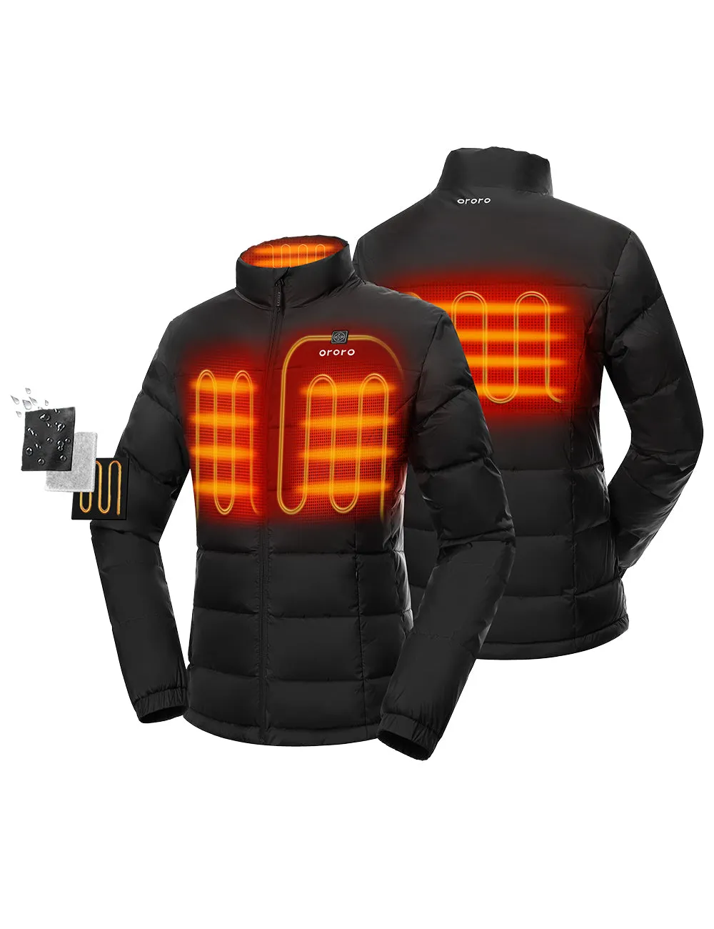 (Open-box) Women's Heated Puffer Jacket (Battery Set Not Included) sold by Ororo
