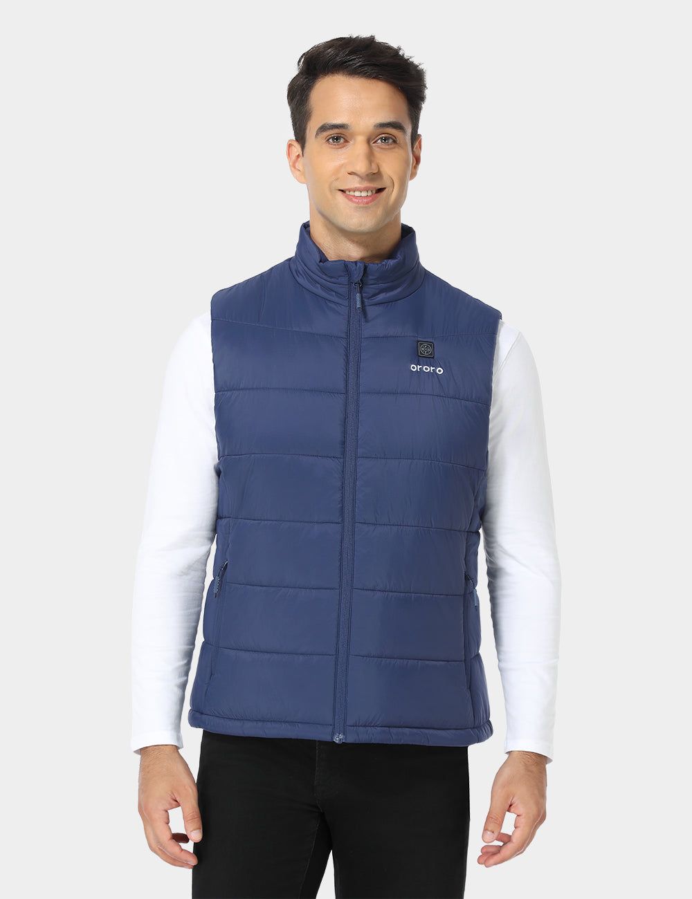 Men's Classic Heated Vest - Blue sold by Ororo
