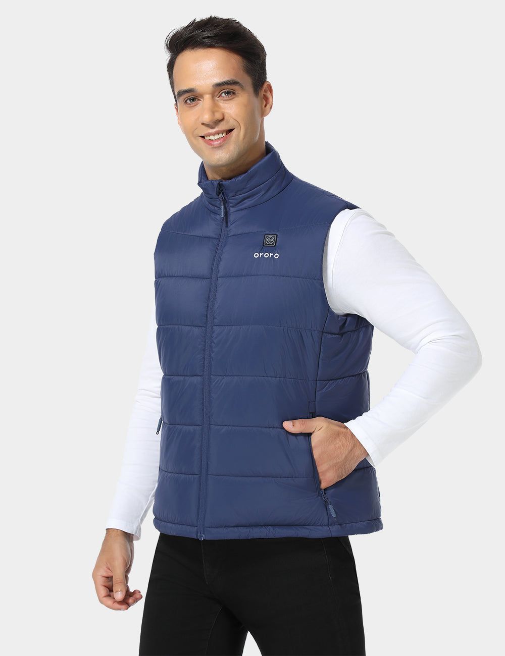 Men's Classic Heated Vest - Blue sold by Ororo product image thumbnail 3