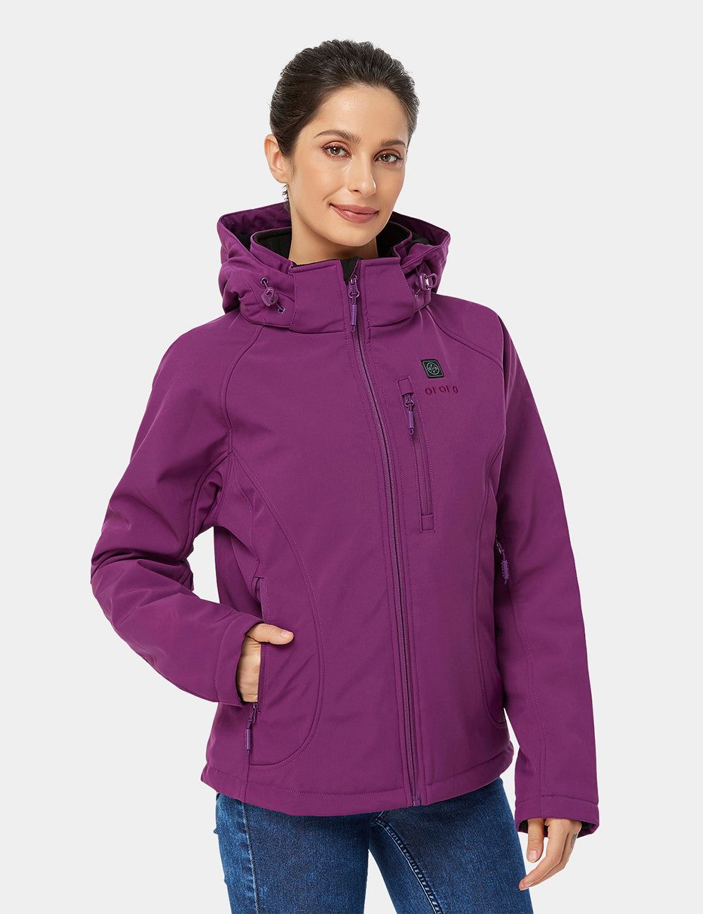 (Open-box) Women's Heated Jacket with B19G Battery - Purple sold by Ororo product image thumbnail 2