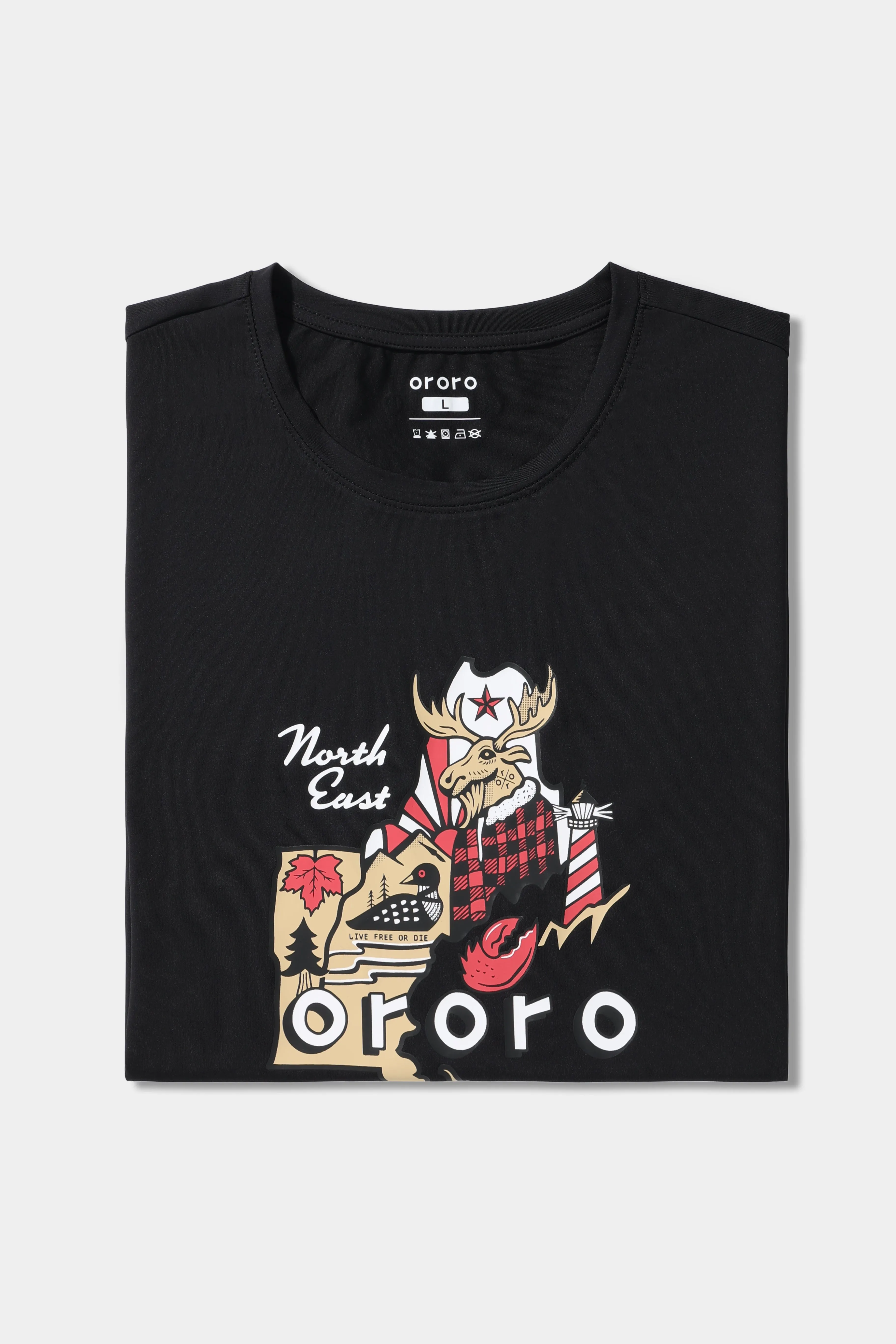 Final Sale - Northeast Unisex Quick Dry T-Shirt sold by Ororo product image thumbnail 3