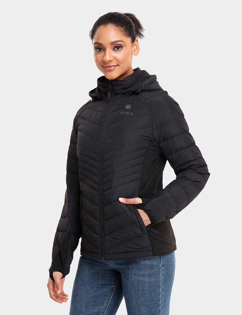 Final Sale - Women's Heated Down Jacket (with B19G Battery) sold by Ororo product image thumbnail 3
