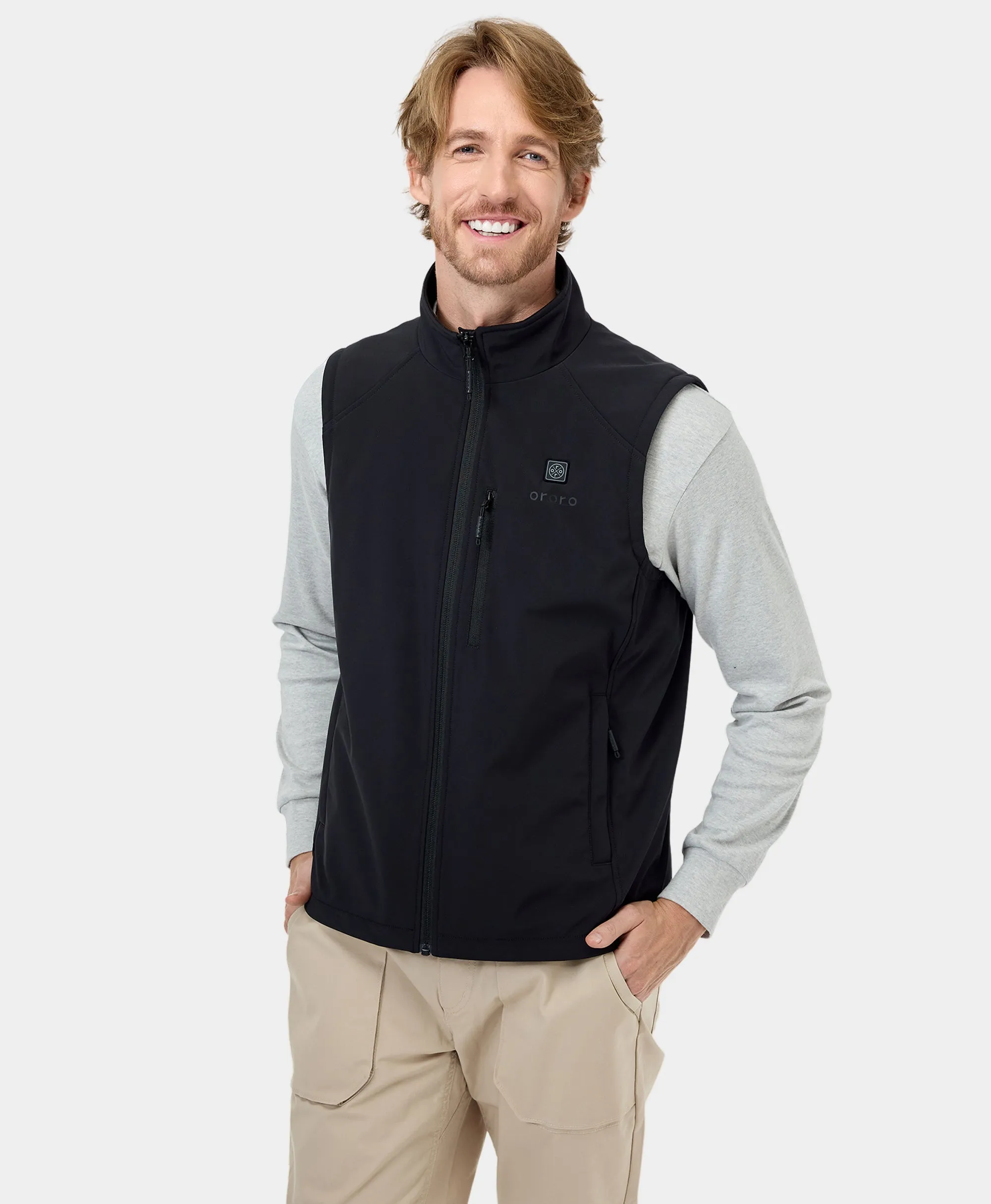 Men's Heated Softshell Vest - Lower Back Heating sold by Ororo product image thumbnail 3