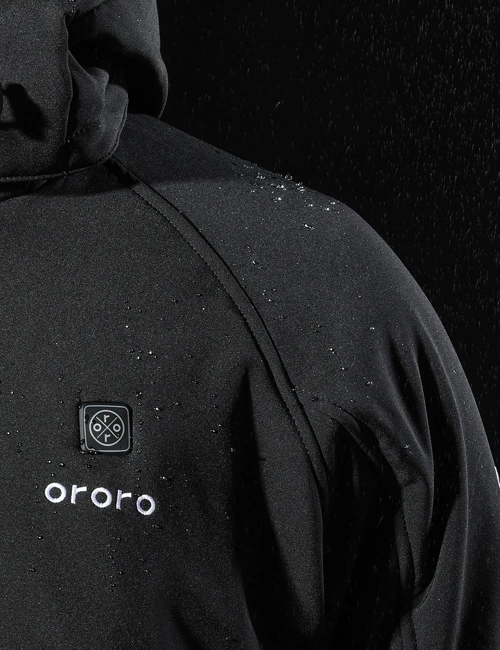 Final Sale - Men's Classic Heated Jacket with B19G Battery - Black & Blue sold by Ororo product image thumbnail 5