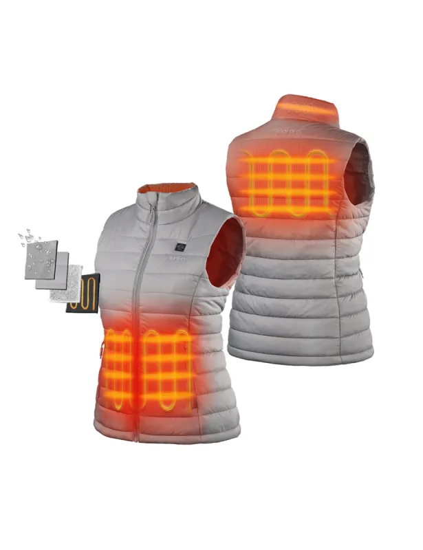(Open-box) Women's Classic Heated Vest with B19G Battery - Gray sold by Ororo