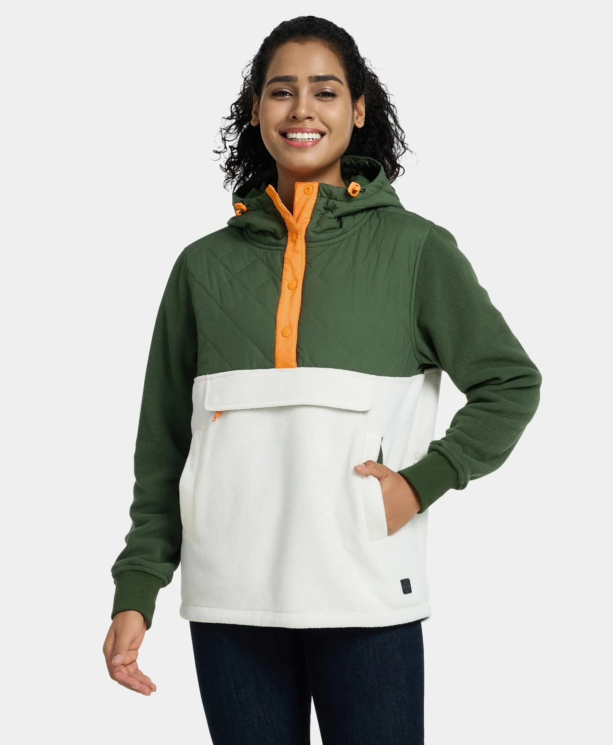 Daybreak Women's Colorblock Heated Anorak sold by Ororo