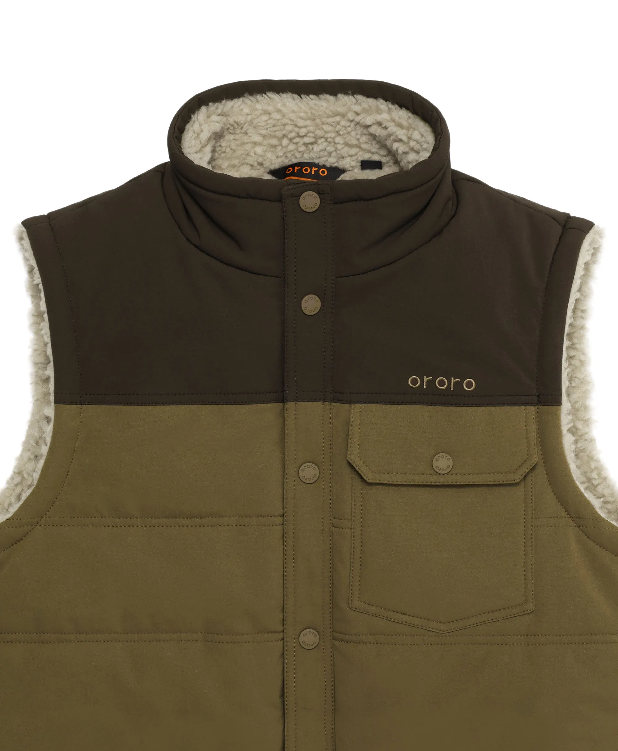 Sierra Men's Heated Sherpa Lined Vest (Final Sale) sold by Ororo product image thumbnail 5