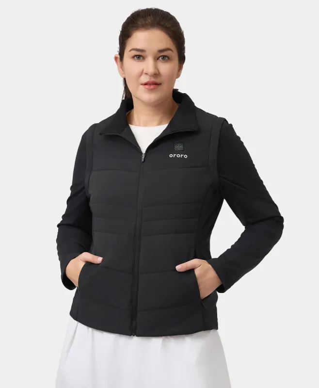 Turnberry Women's Heated Golf Jacket w/ Zip-off Sleeves sold by Ororo