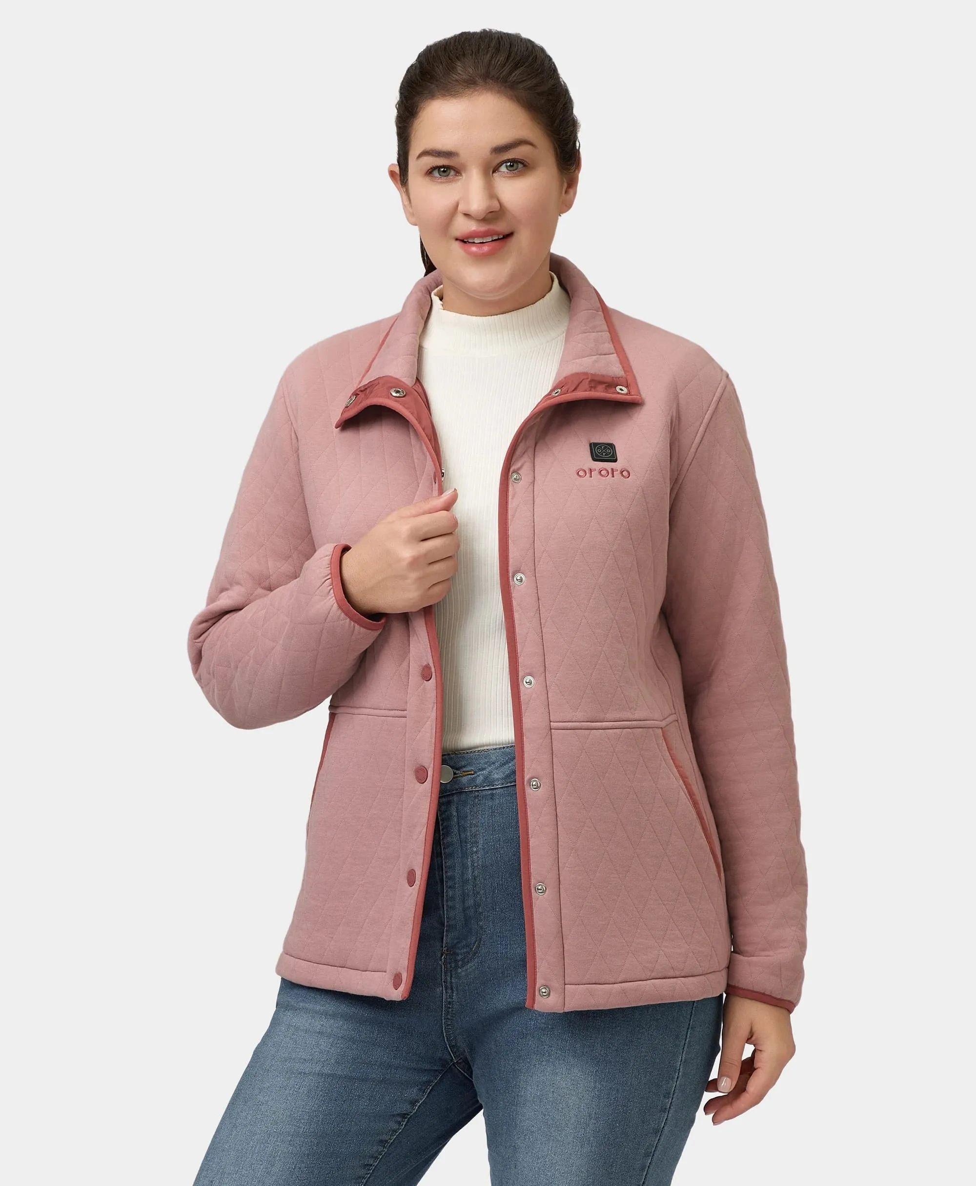 Chalet Women's Heated Quilted Jacket (Apparel Only) sold by Ororo product image thumbnail 3