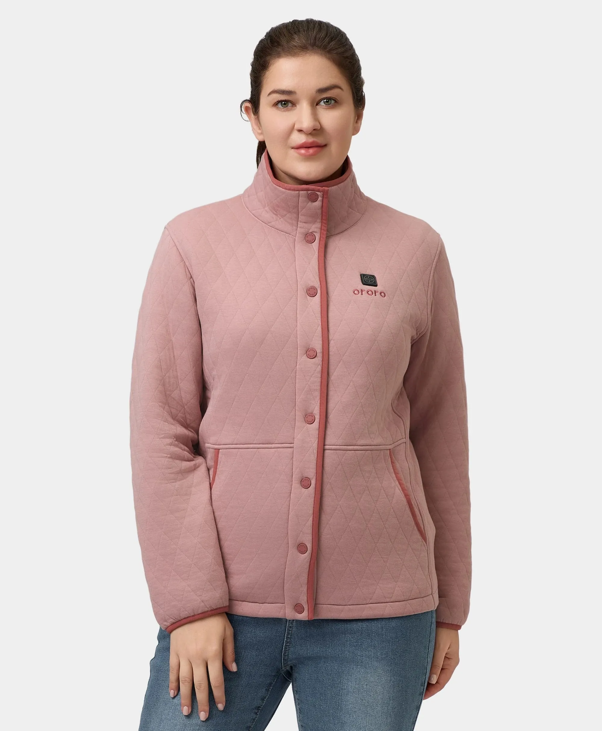 Chalet Women's Heated Quilted Jacket (Apparel Only) sold by Ororo