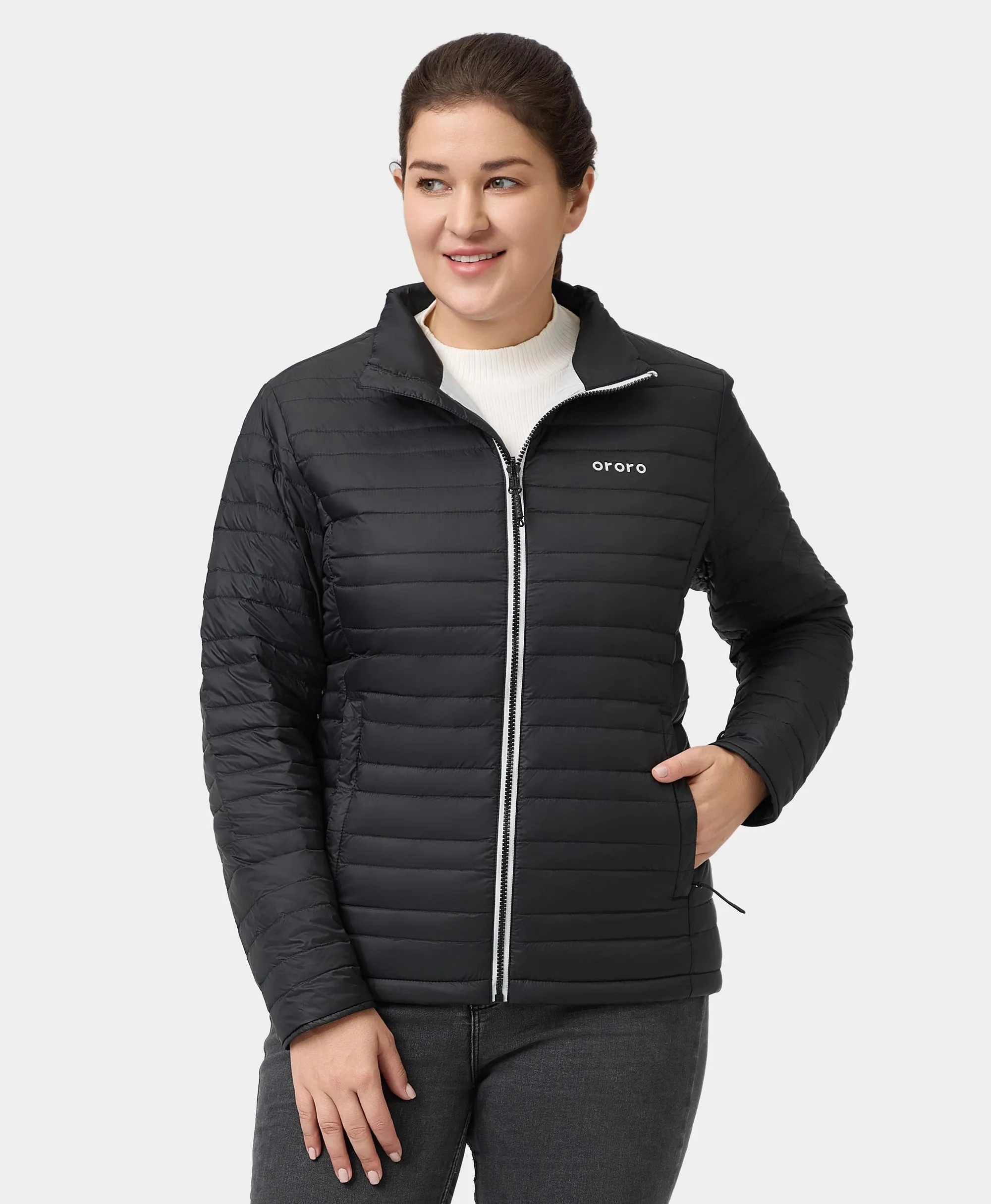 River Ridge Women's Heated Lightweight Down Jacket sold by Ororo product image thumbnail 3
