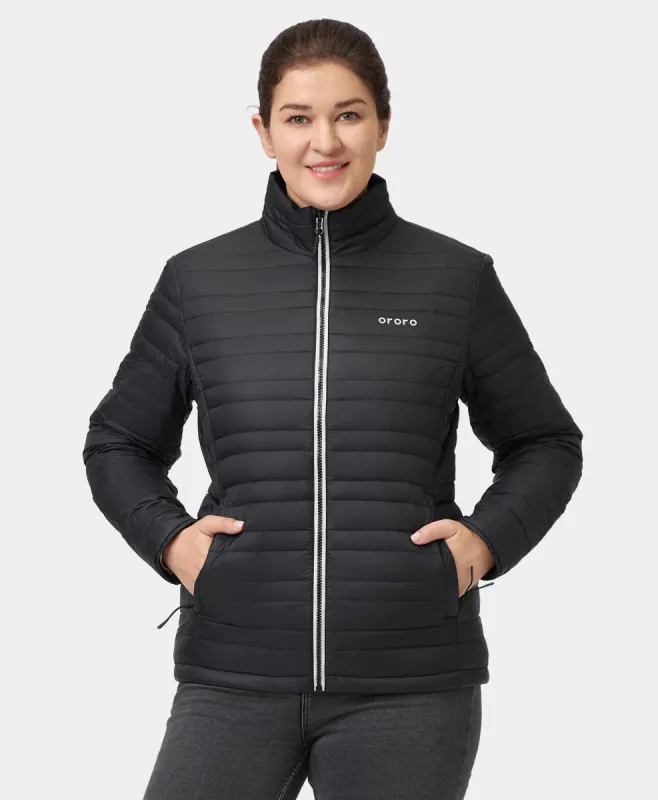 River Ridge Women's Heated Lightweight Down Jacket sold by Ororo