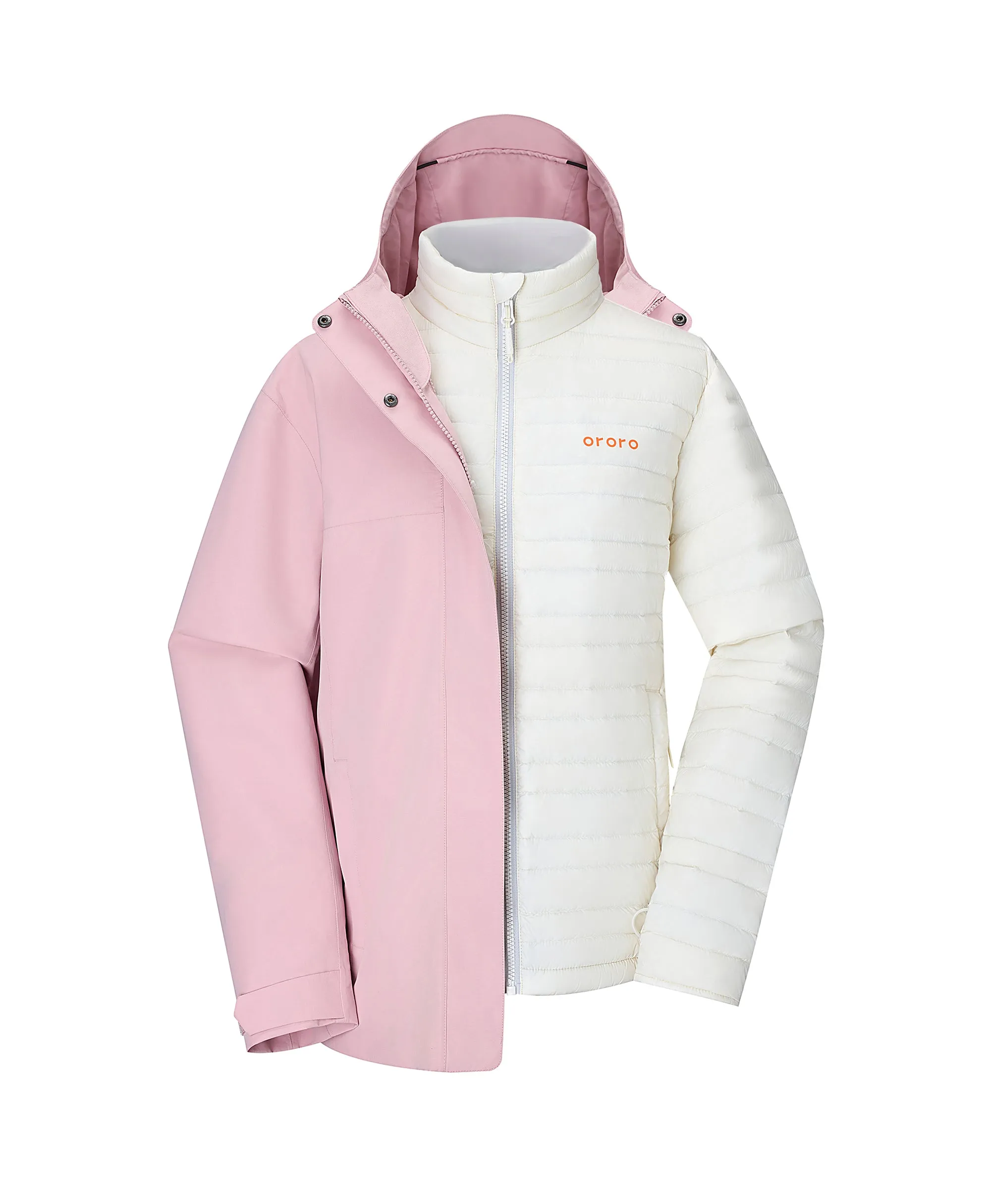 River Ridge Women's 3-in-1 Heated Jacket with Down Liner sold by Ororo product image thumbnail 5