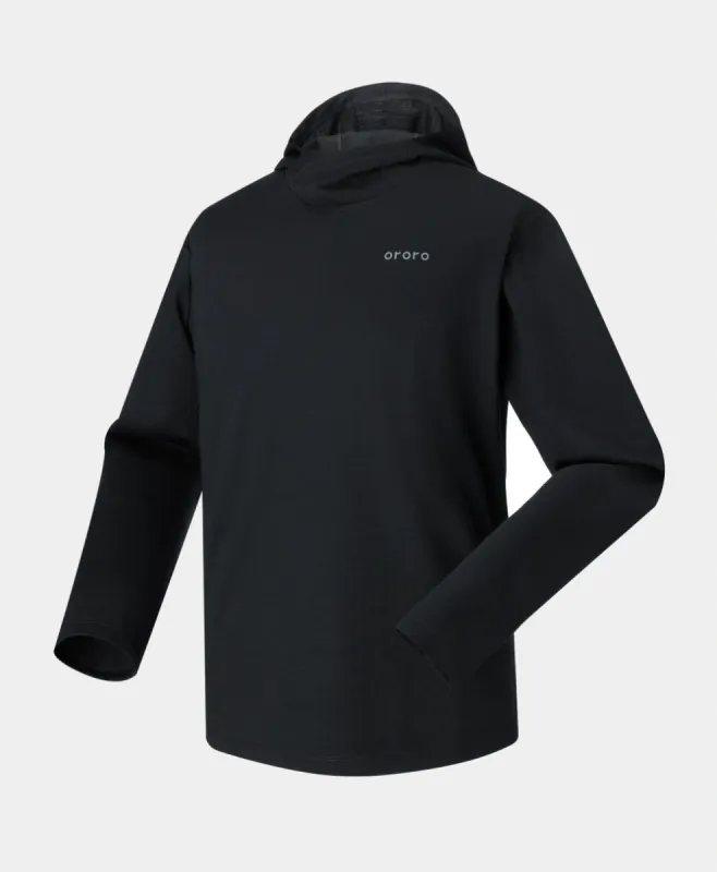 Aoraki Unisex Merino Wool Blend Baselayer - Black sold by Ororo