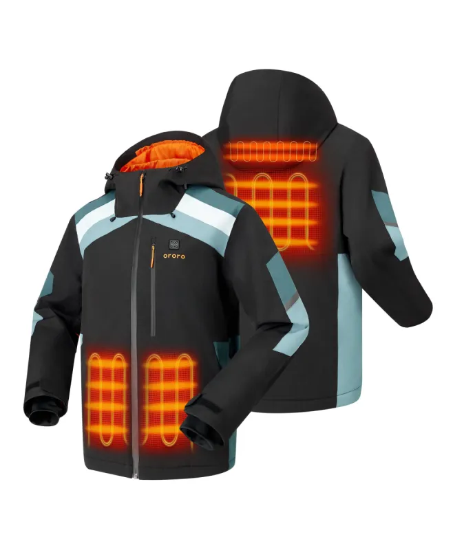 St. Moritz Men's Heated Snow Jacket (Apparel Only) sold by Ororo