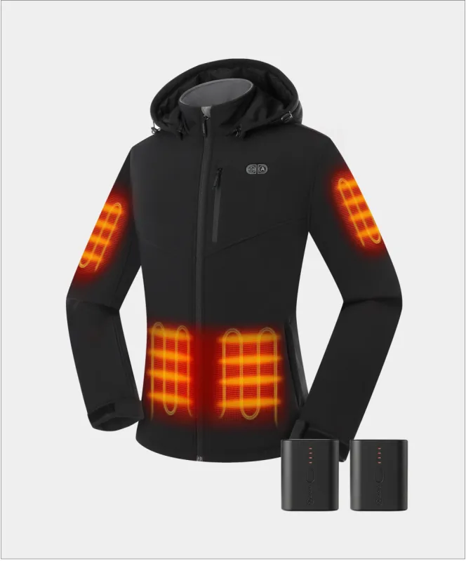 Bundle Deal - Women's Heated Dual Control Jacket (Pocket Heating) & Extra Mini 5K Battery sold by Ororo