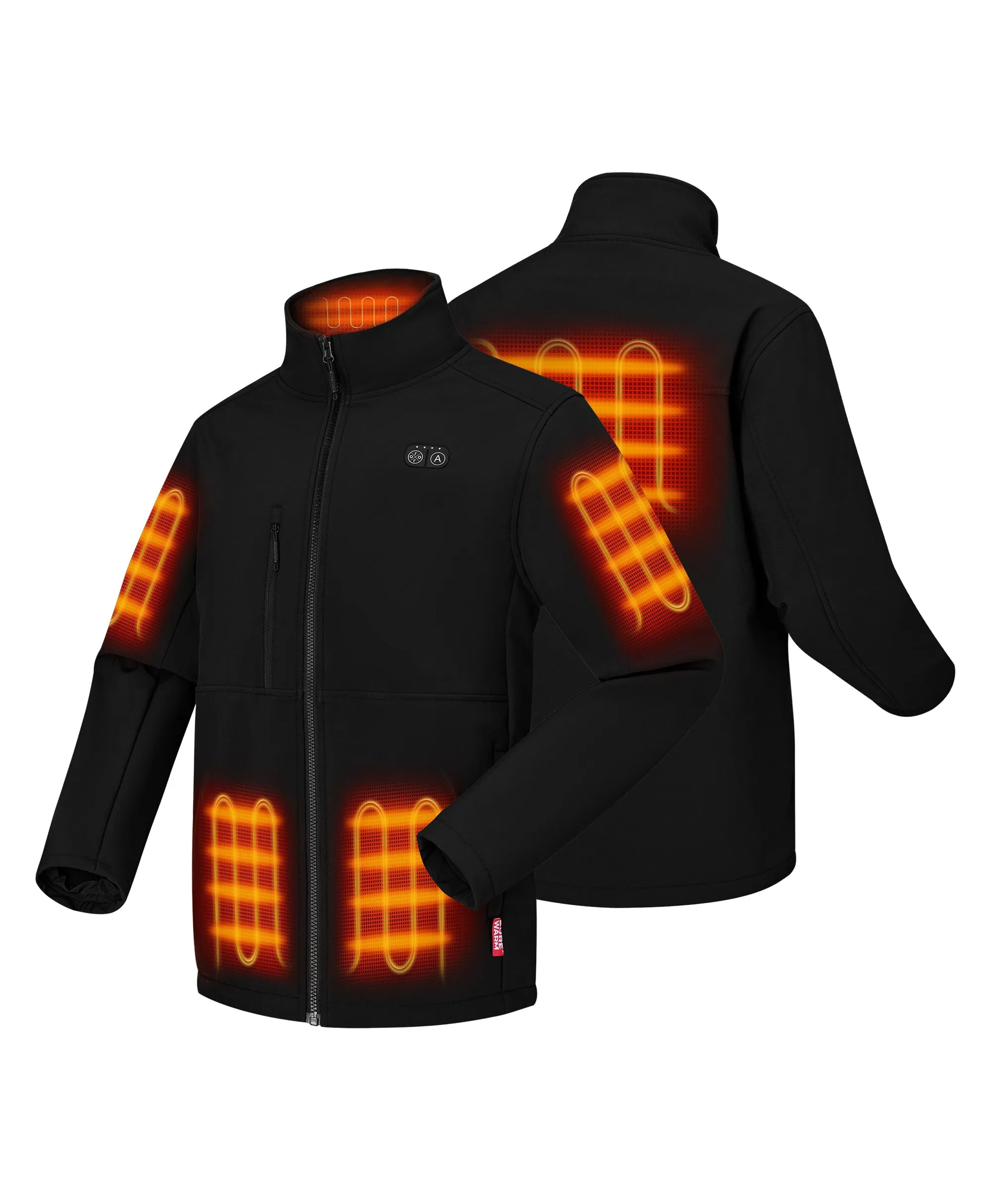 Maverick SureWarm® Men's 6-Zone Dual-Control Heated Softshell Jacket sold by Ororo product image thumbnail 2