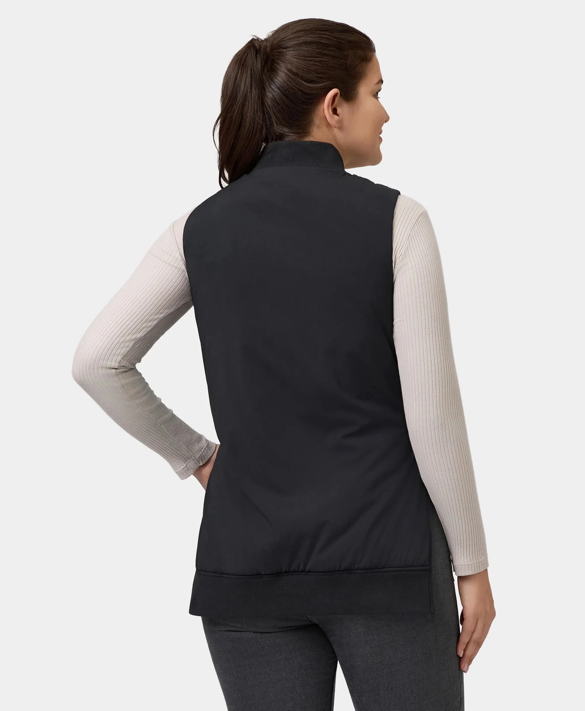 Blair Women's Heated Long Bomber Vest (Final Sale) sold by Ororo product image thumbnail 4