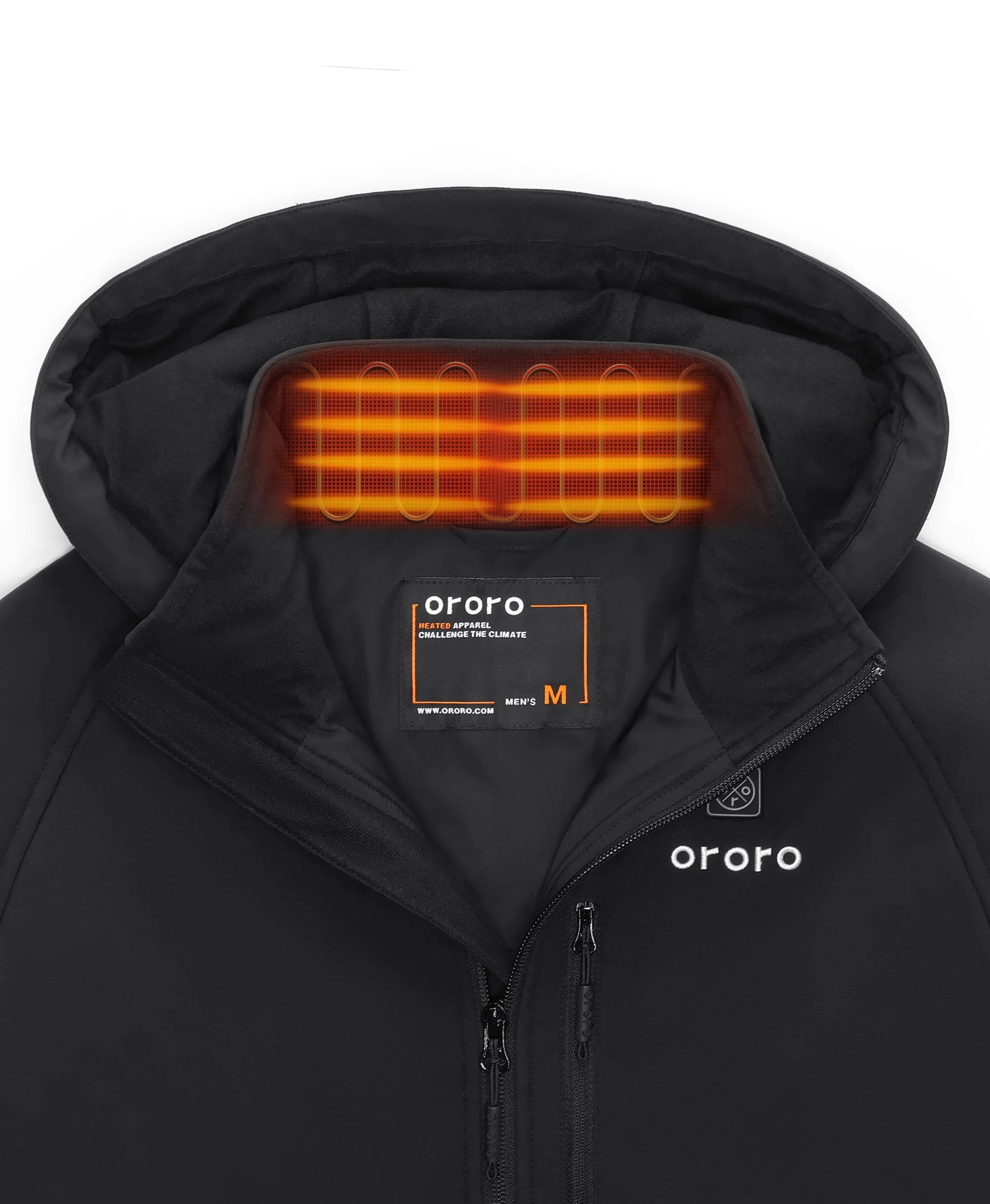 Paragon Men's Heated Jacket - Black sold by Ororo product image thumbnail 2