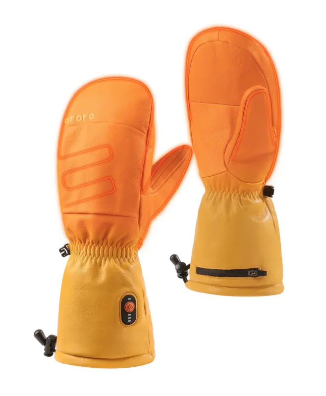 (Open-Box) Duluth Unisex Heated Leather Chopper Mittens sold by Ororo