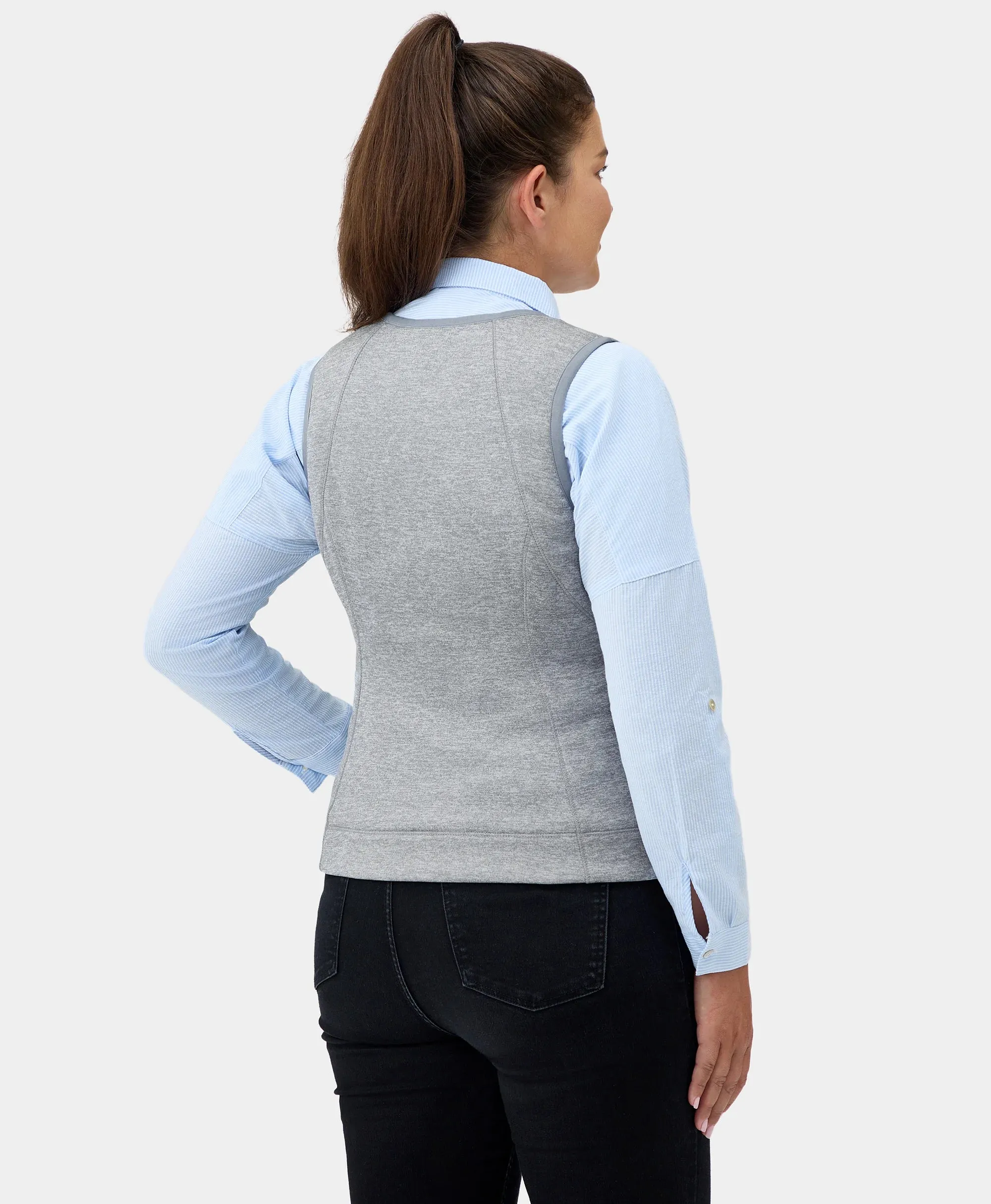 Suzanne Women's Heated Soft Armor Vest - Flecking Gray (Apparel Only) sold by Ororo product image thumbnail 4